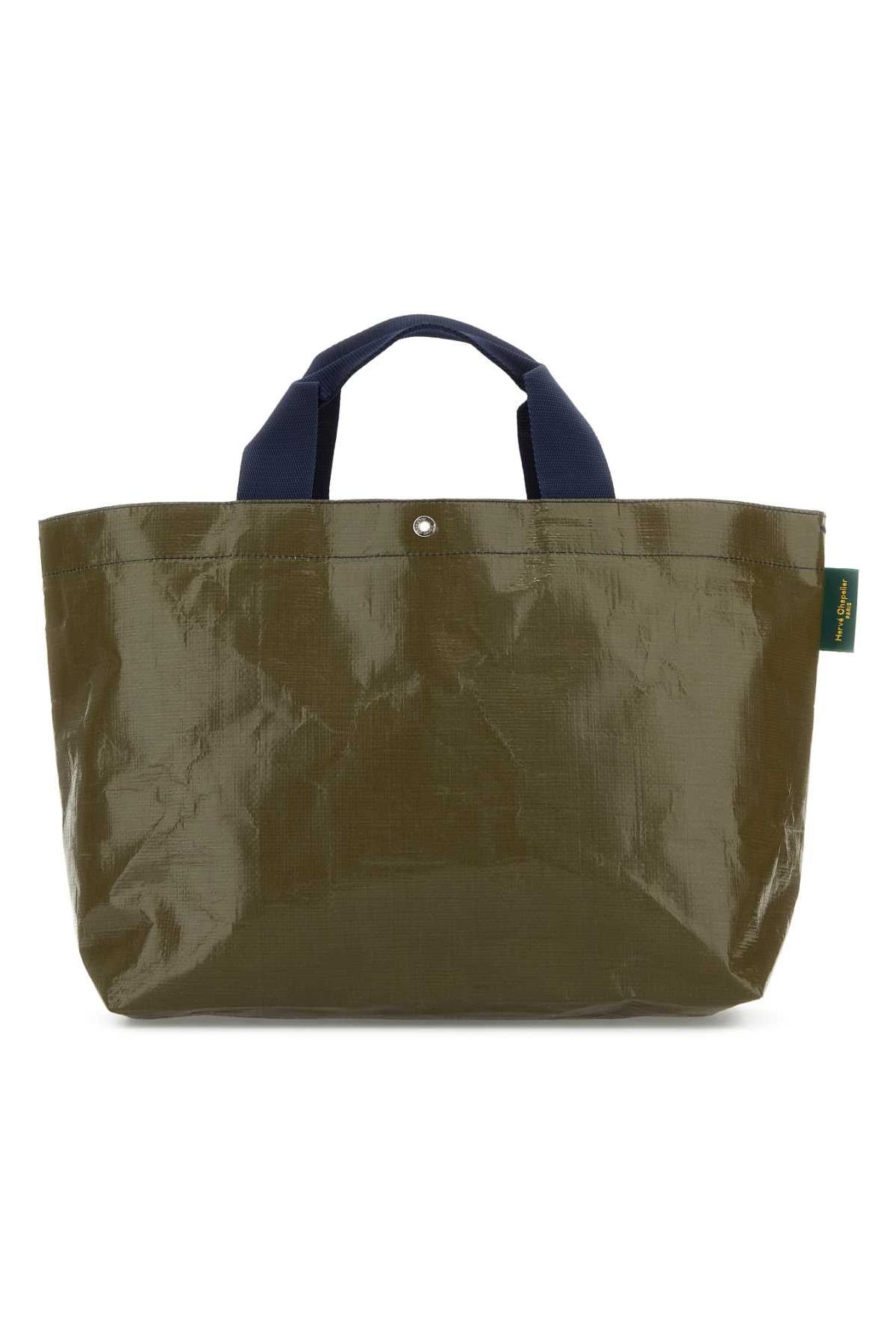 Herve' Chapelier Rectangular Synthetic Tote Bag — Green by Hervé Chapelier