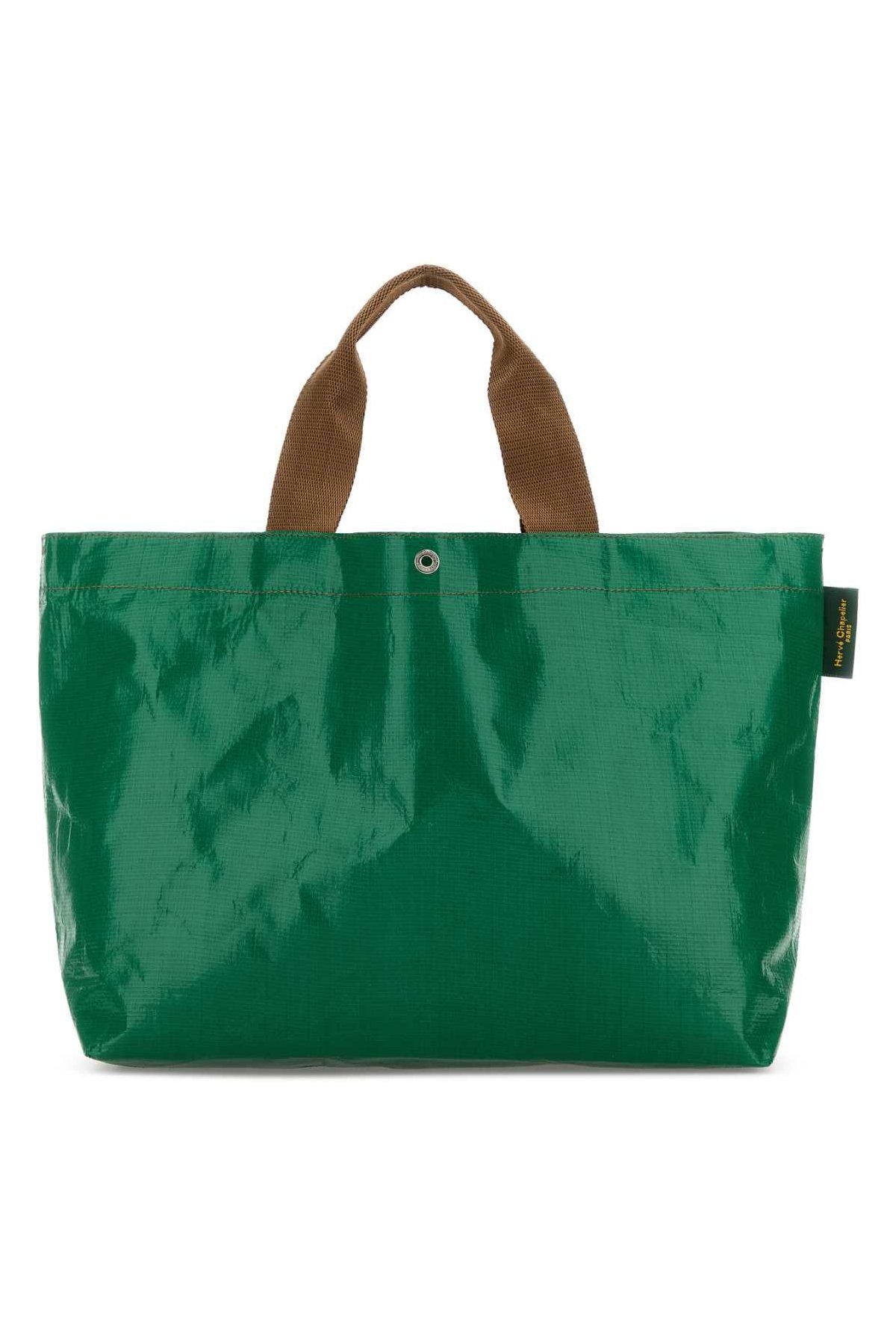 Herve' Chapelier Rectangular Synthetic Tote Bag — Green by Hervé Chapelier