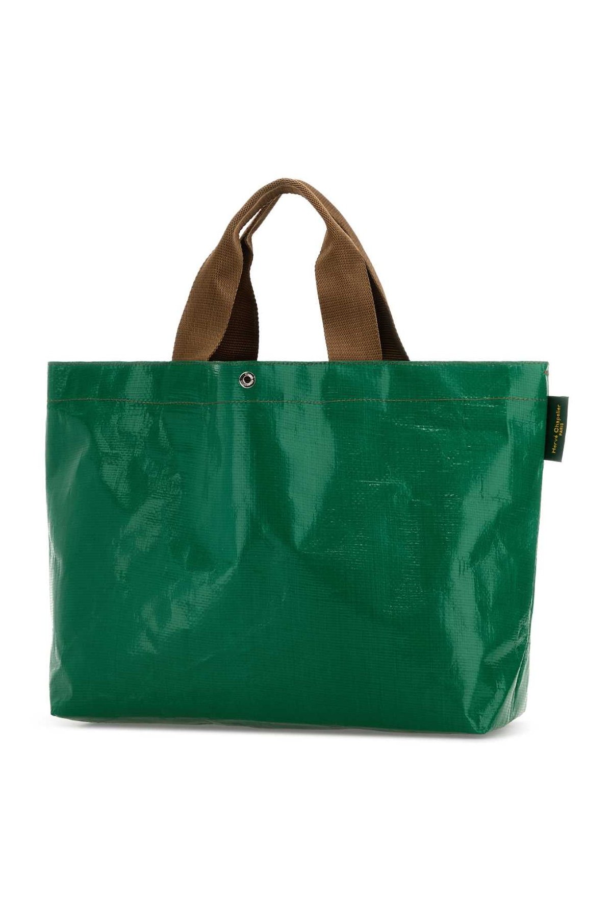 Herve' Chapelier Rectangular Synthetic Tote Bag — Green, view 2