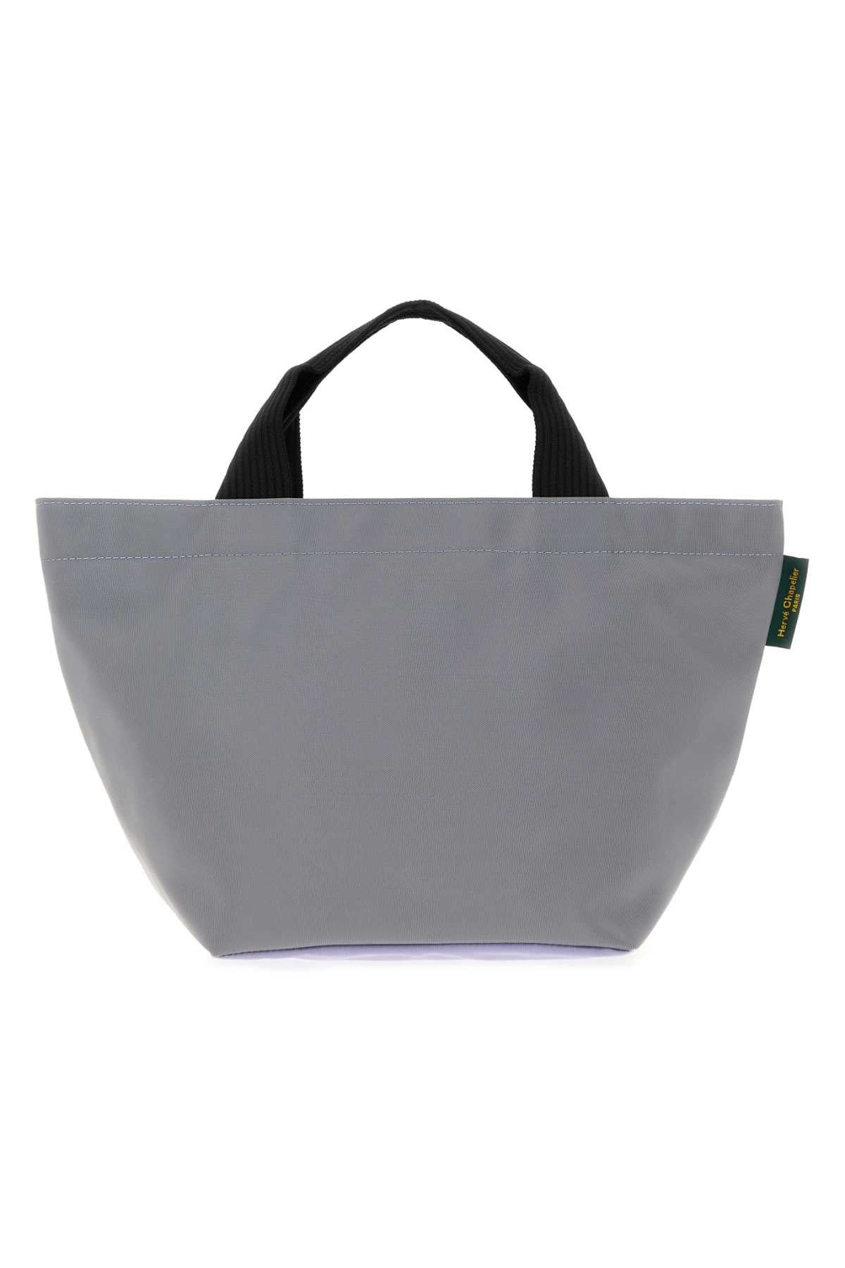 Herve' Chapelier Square Fabric Tote Bag — Gray by Hervé Chapelier