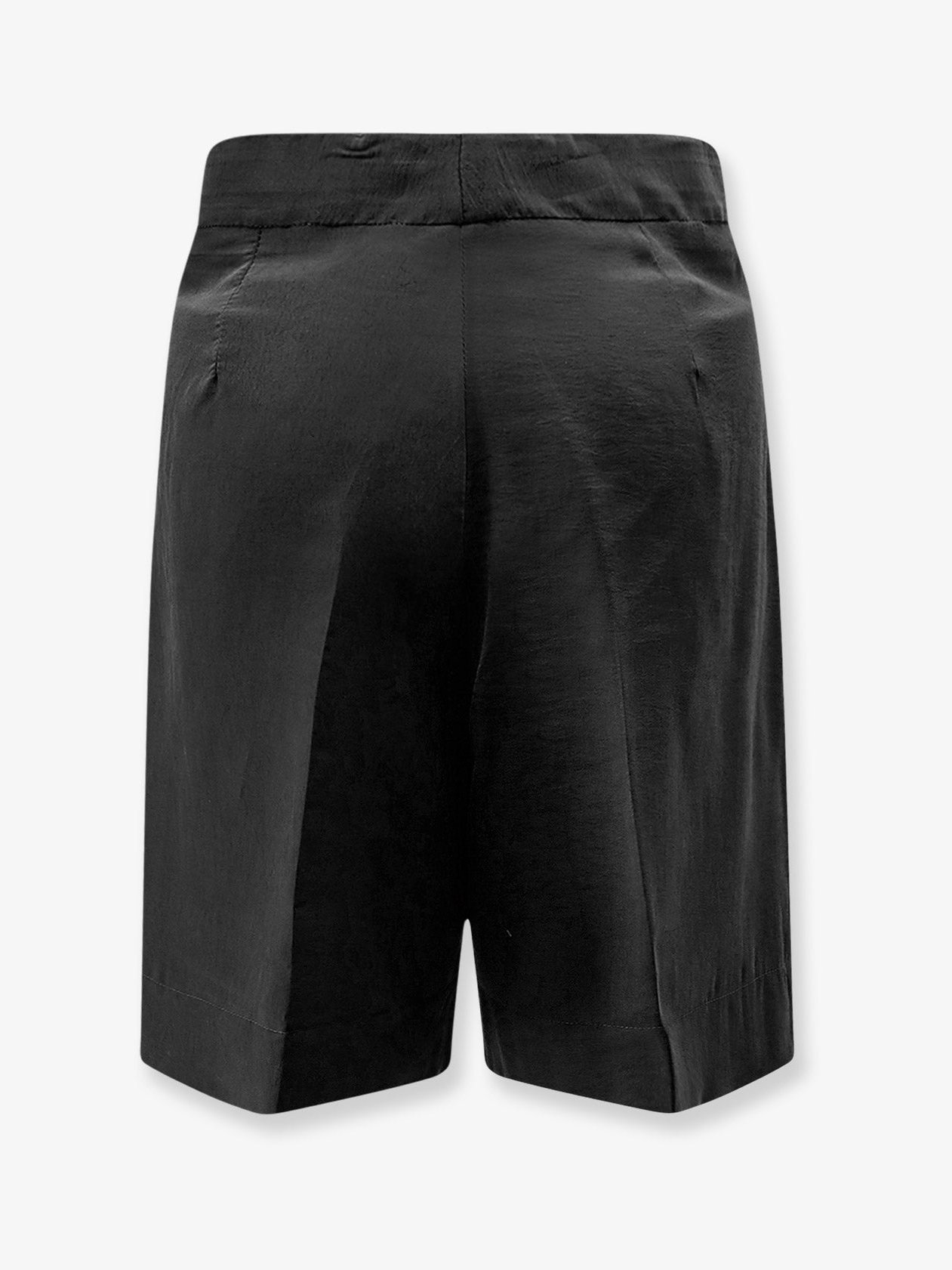 Hevo Modal Blend High-Waist Bermuda Shorts — Black, view 2