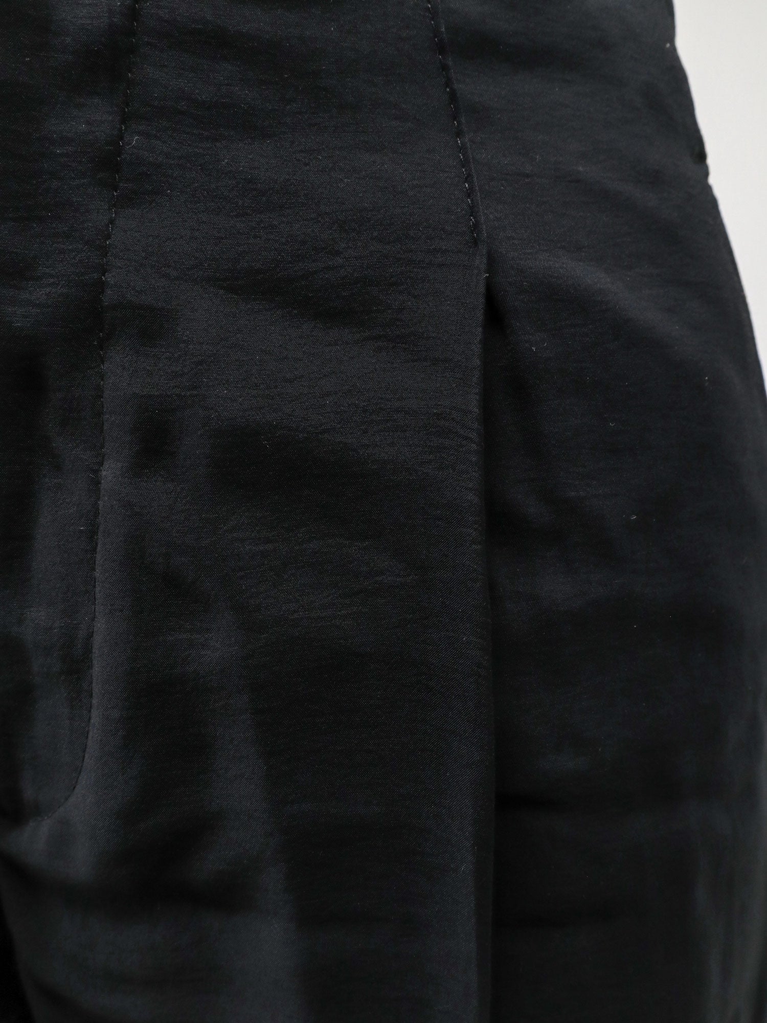 Hevo Modal Blend High-Waist Bermuda Shorts — Black, view 3