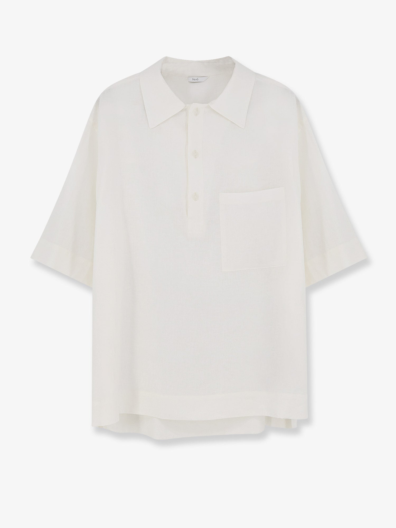 Hevo Linen-Viscose Shirt — White by Hevo