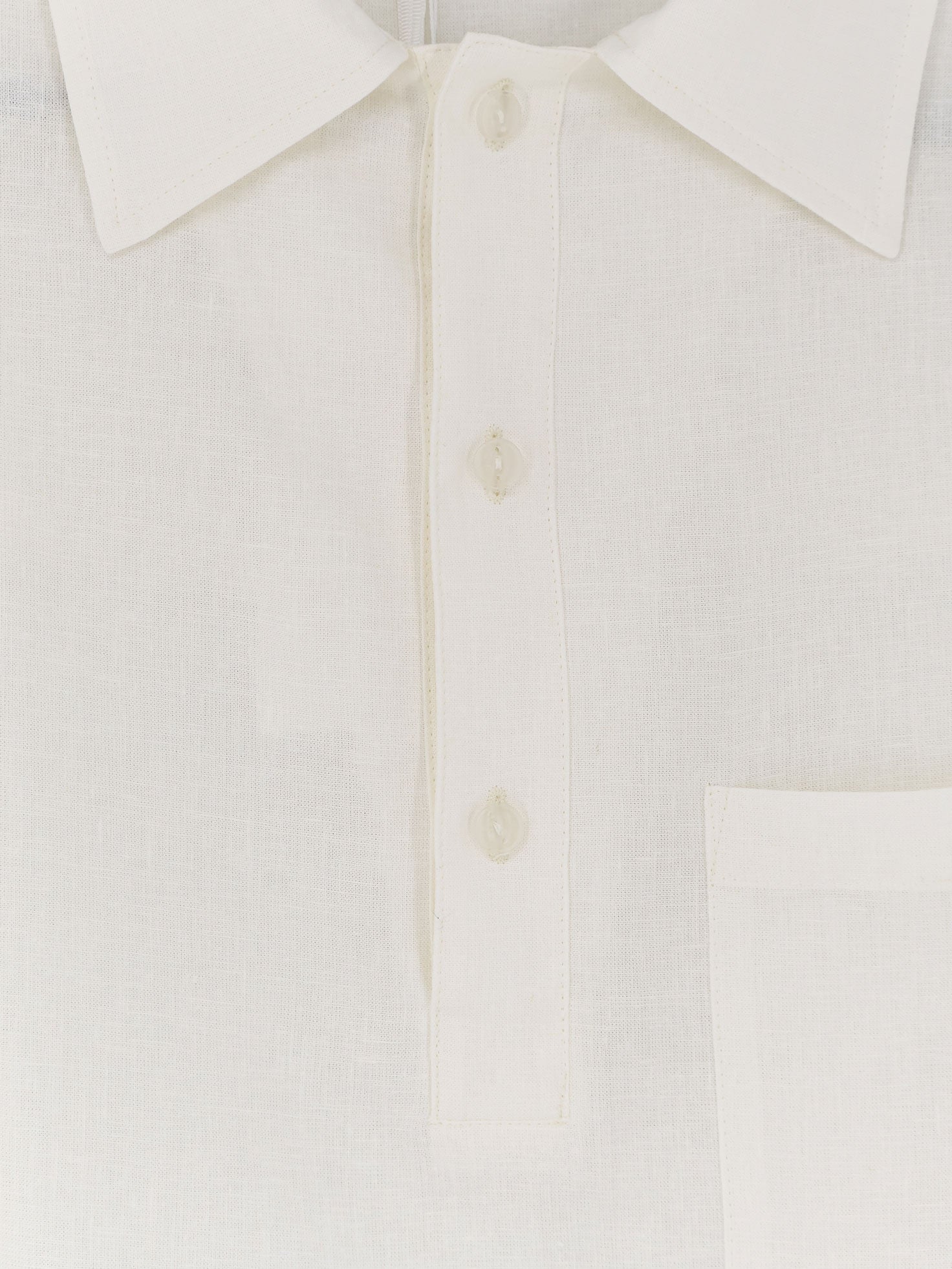 Hevo Linen-Viscose Shirt — White, view 3