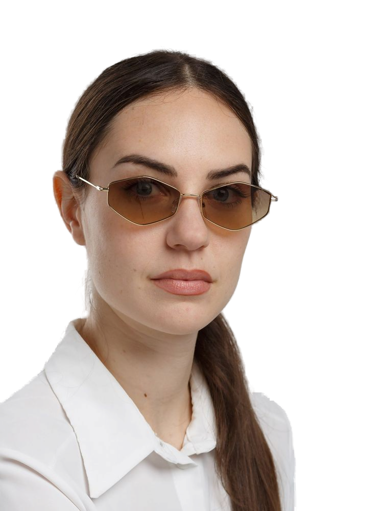 Hickmann HI3231 Gold Metal Sunglasses — Gold, view 2
