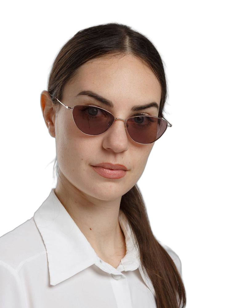 Hickmann HI3232 Metal Aviator Sunglasses — Rose gold by Ana Hickmann
