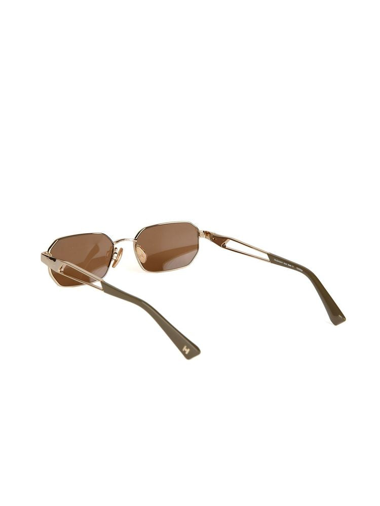 Hickmann HI3248 Metal Rectangle Sunglasses — Gold by Hickmann
