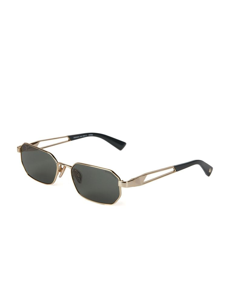 Hickmann HI3248 Geometric Metal Frame Sunglasses — Gold by Ana Hickmann