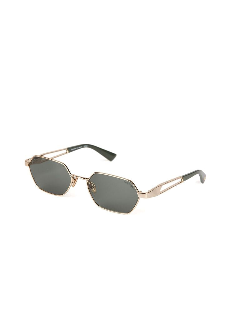 Hickmann HI3255 Metal Geometric Frame Sunglasses — Gold, view 2