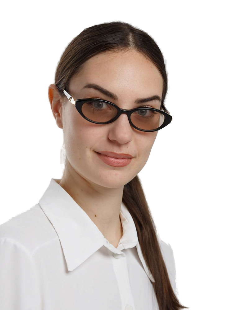 Hickmann HI9301 Acetate Cat-Eye Sunglasses — Black, view 2