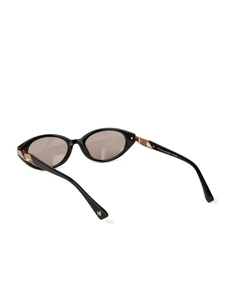 Hickmann HI9301 Acetate Cat-Eye Sunglasses — Black, view 4