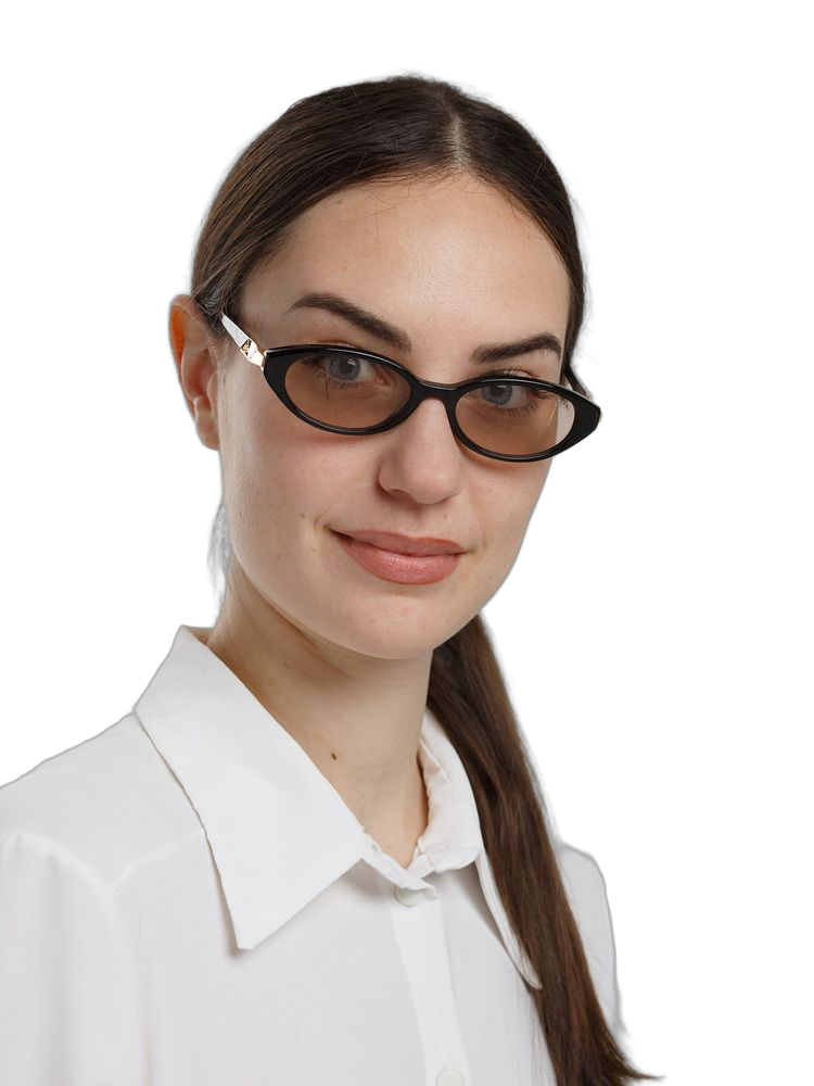 Hickmann HI9301 Cat-Eye Acetate Sunglasses — Black, view 2