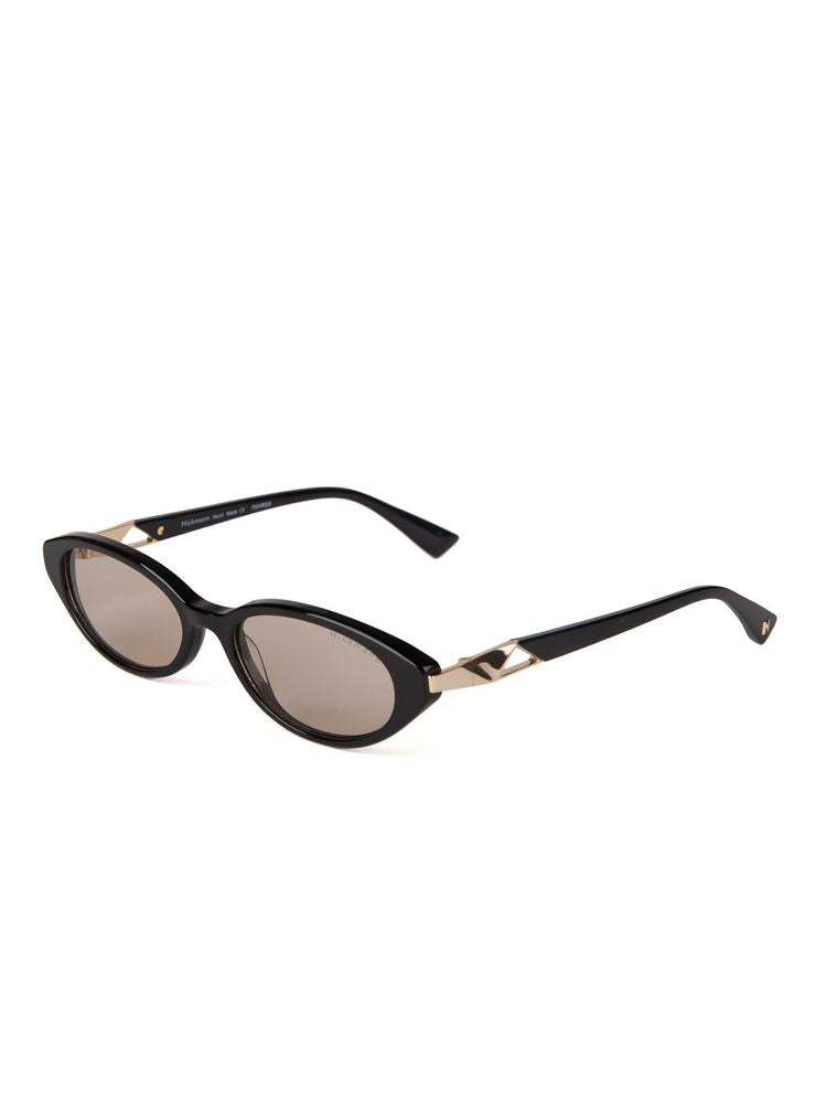Hickmann HI9301 Cat-Eye Acetate Sunglasses — Black, view 3