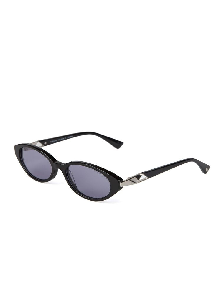 Hickmann HI9301 Purple-Tinted Acetate Sunglasses — Black, view 2