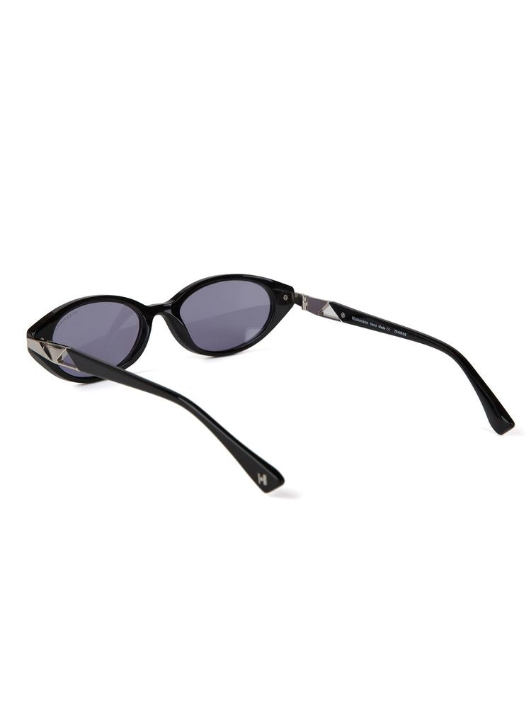 Hickmann HI9301 Purple-Tinted Acetate Sunglasses — Black, view 4