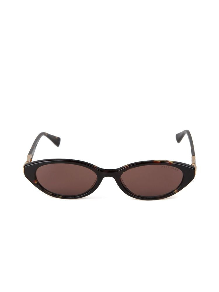 Hickmann HI9301 Acetate Oval Sunglasses — Brown, view 2