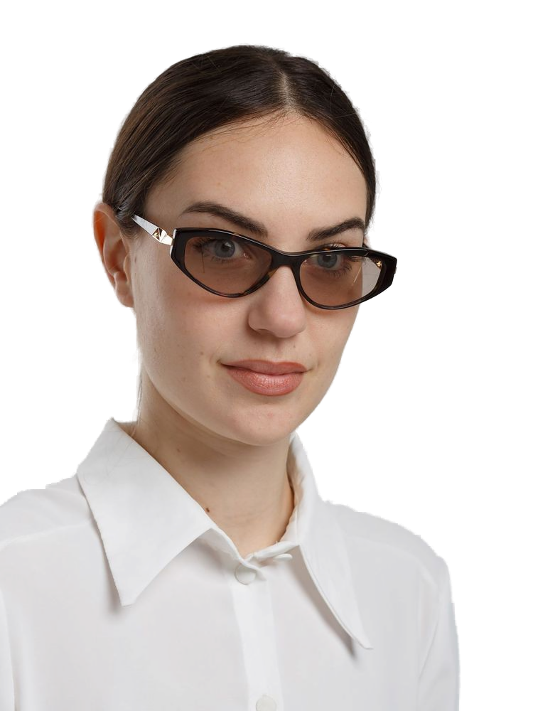 Hickmann HI9303 Cat-Eye Acetate Sunglasses — Tortoise, view 4
