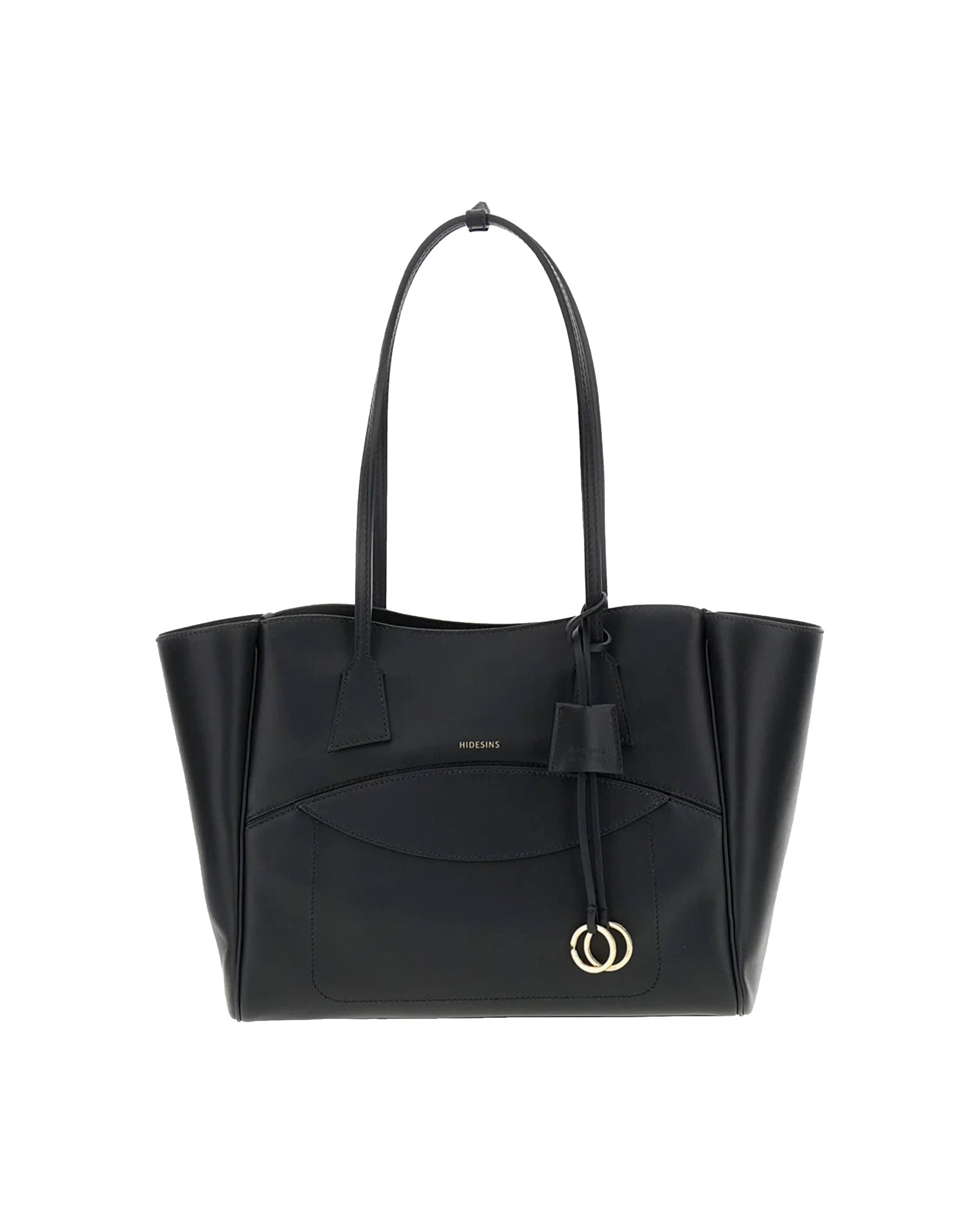 Hidesins Calf Leather Shoulder Bag — Black by Hidesins