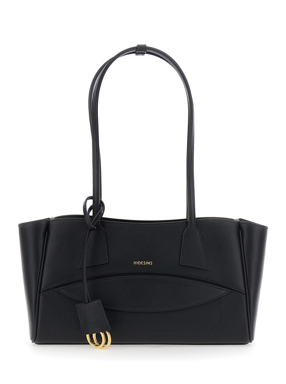 Hidesins Structured Leather Shoulder Bag — Black by Hidesins
