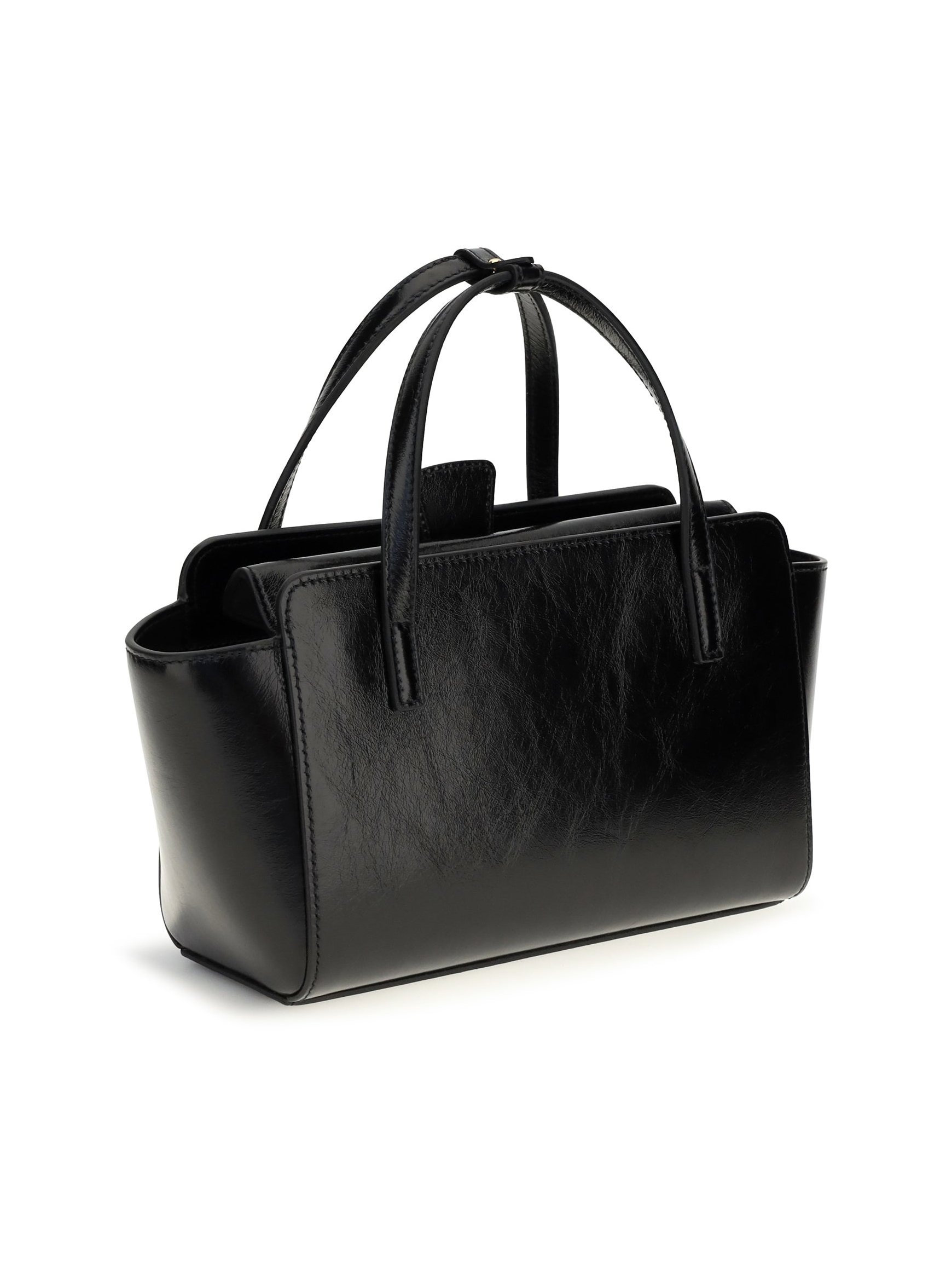 Hidesins Calf Leather Shoulder Bag — Black, view 4