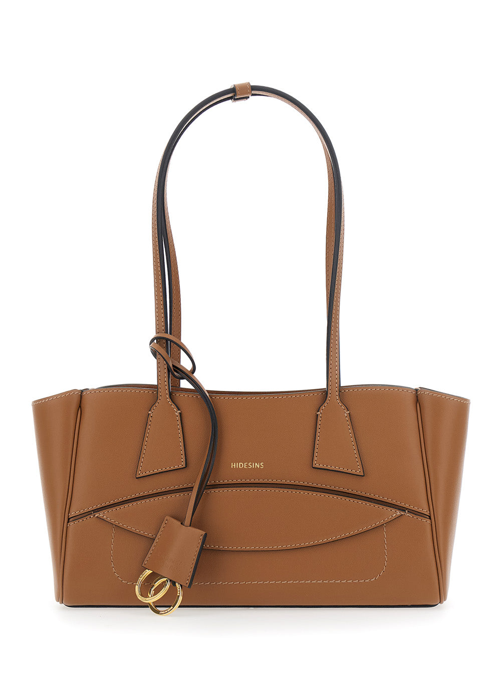 Hidesins Logo-Detailed Leather Shoulder Bag — Brown by Hidesins