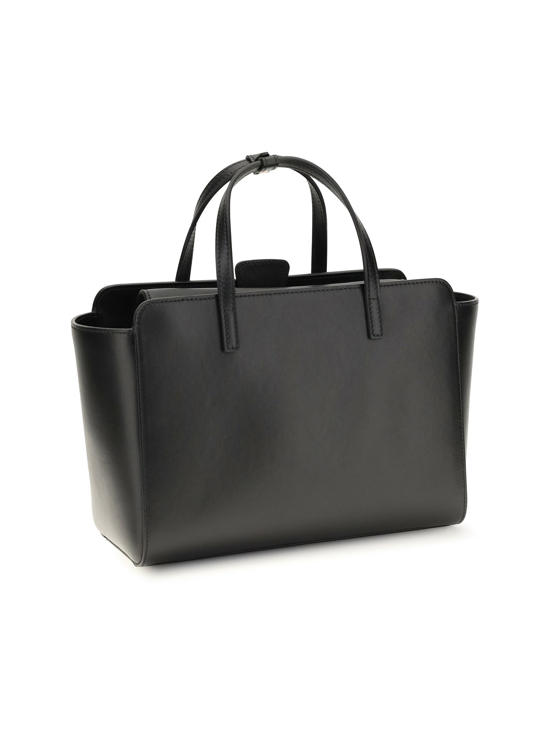 Hidesins Flap Top Handle Bag — Black, view 3