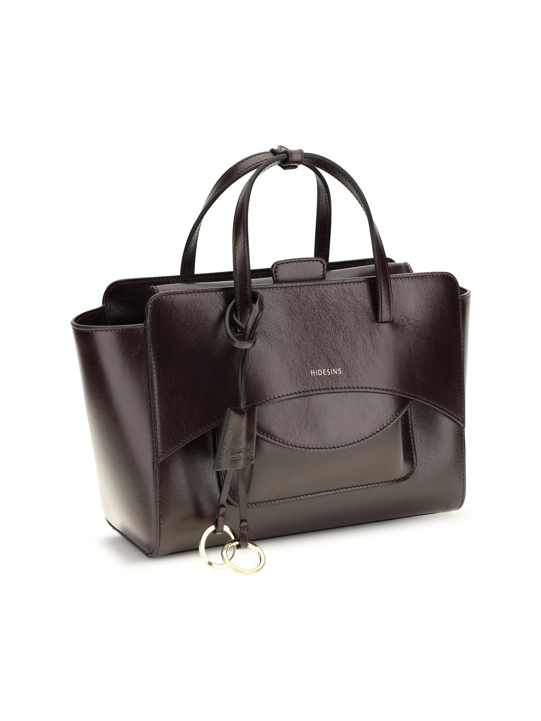 Hidesins Top Handle Bag — Brown, view 2