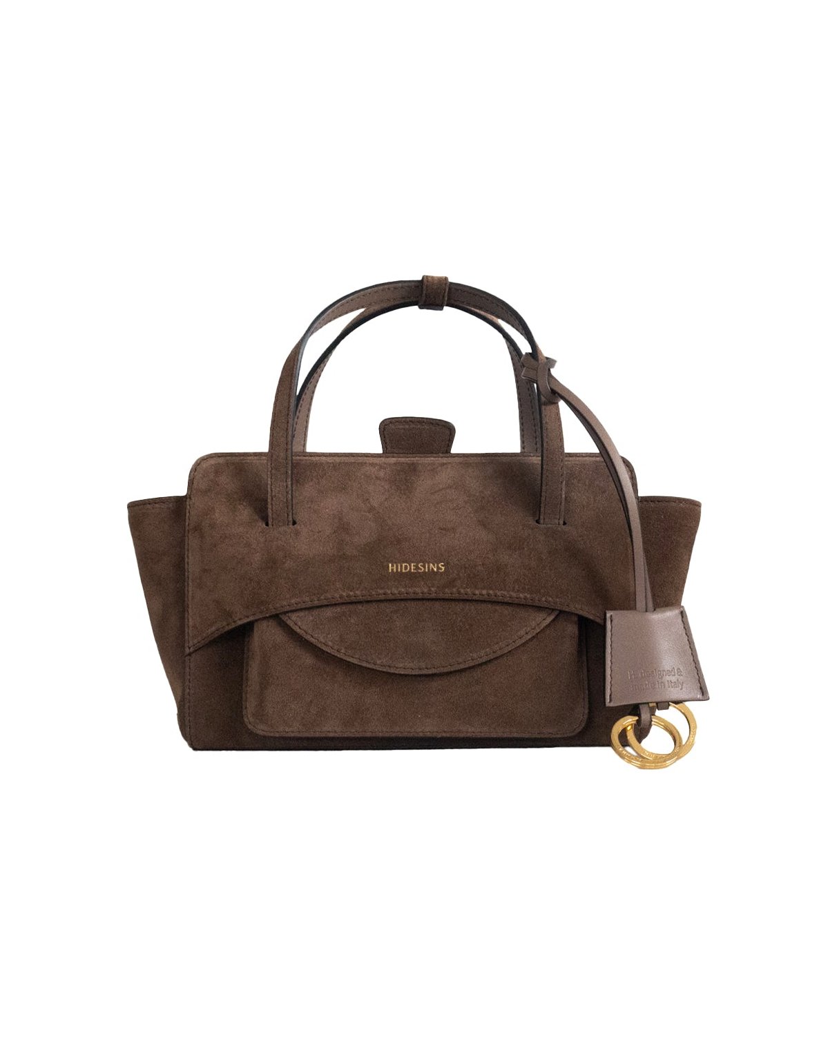 Hidesins Flap S Top Handle Bag — Brown by Hidesins