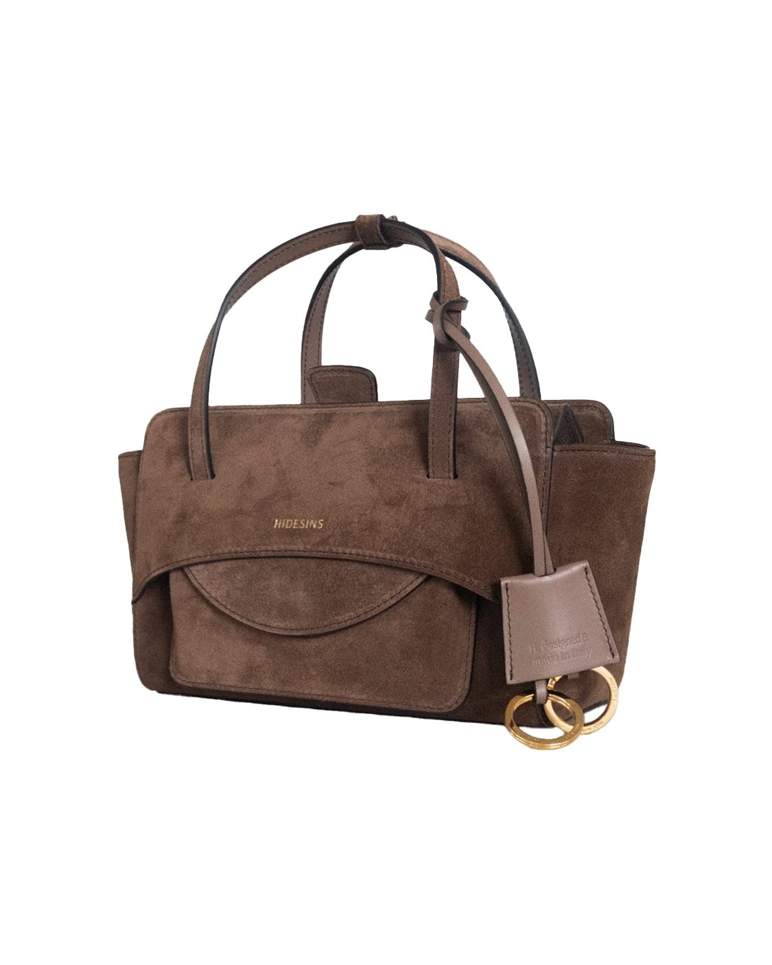 Hidesins Flap S Top Handle Bag — Brown, view 2