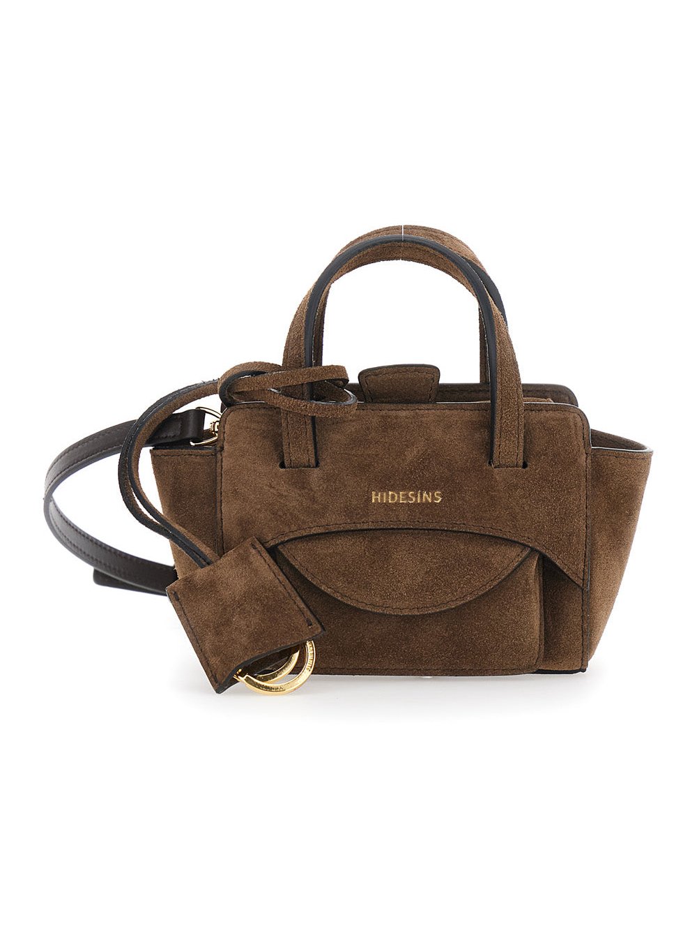 Hidesins Suede Top Handle Bag — Brown by Hidesins