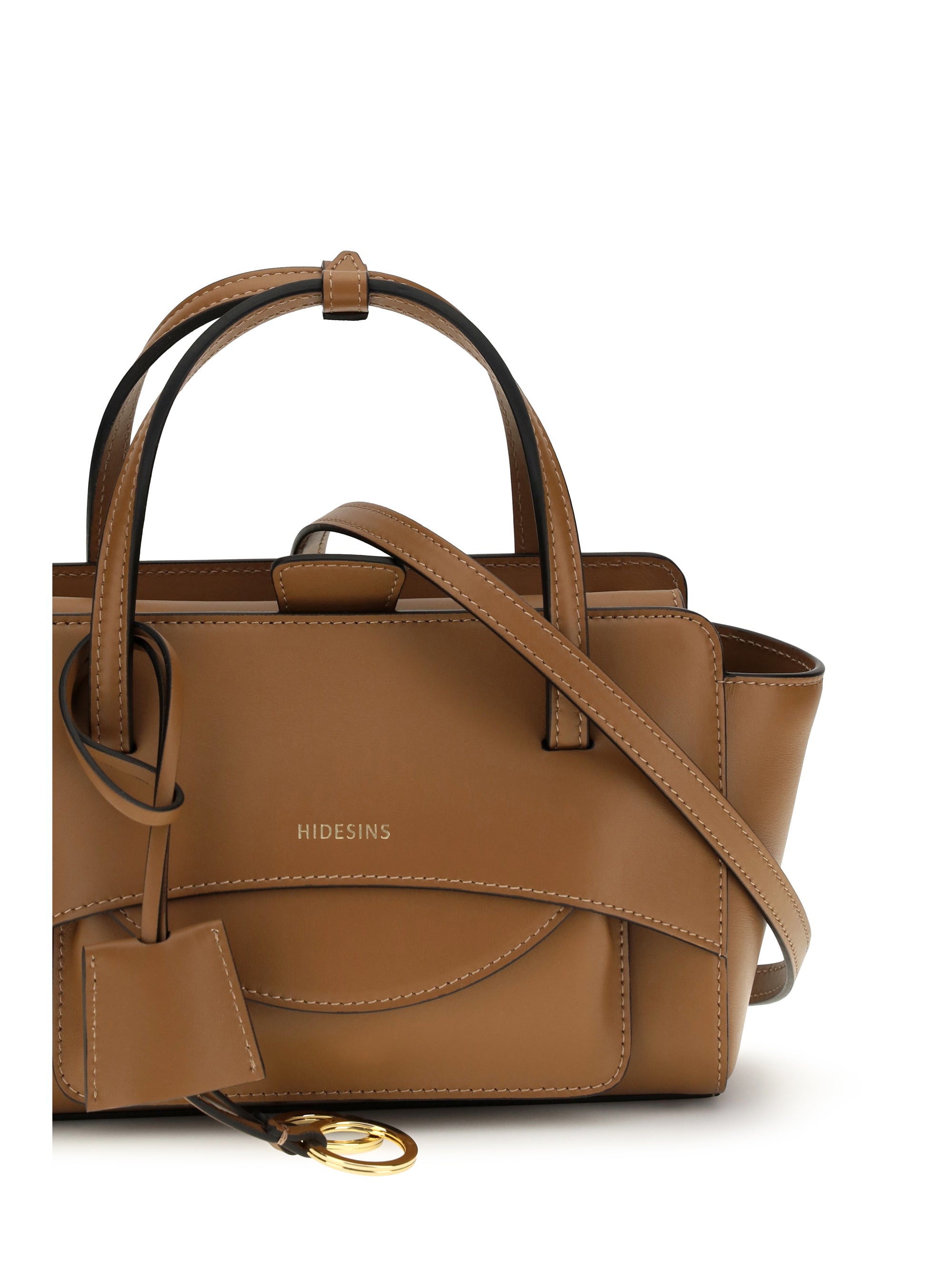 Hidesins Top Handle Bag — Caramel, view 4
