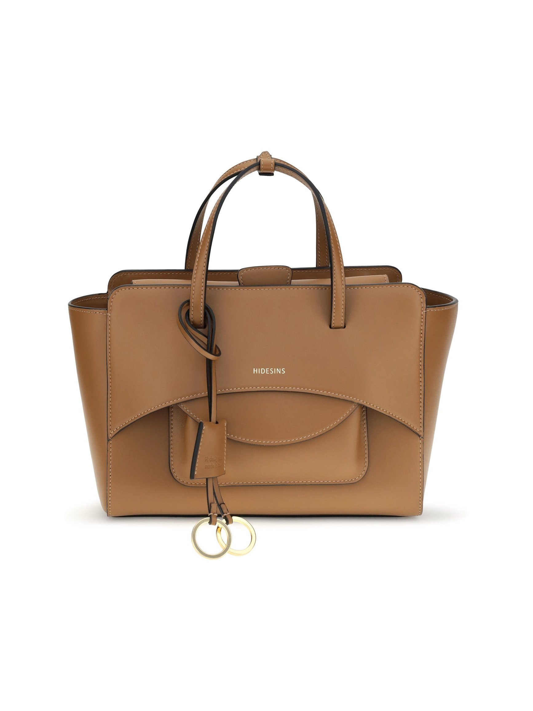 Hidesins Flap Top Handle Bag — Caramel by Hidesins