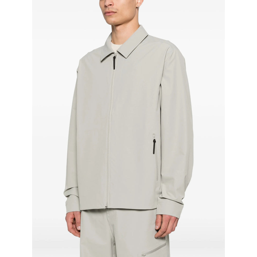 Hiking Patrol Nylon Two-Way Zip Shirt — Green, view 2