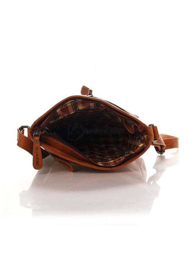 Hill Burry Genuine Leather Shoulder Bag — Brown by Hill Burry