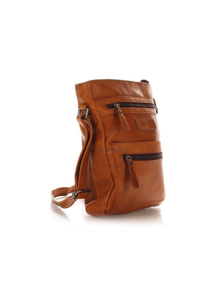 Hill Burry Genuine Leather Shoulder Bag — Brown, view 4