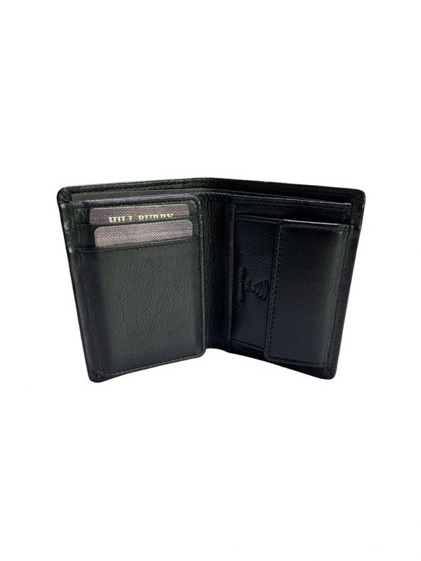Hill Burry Genuine Leather Wallet — Black by Hill Burry