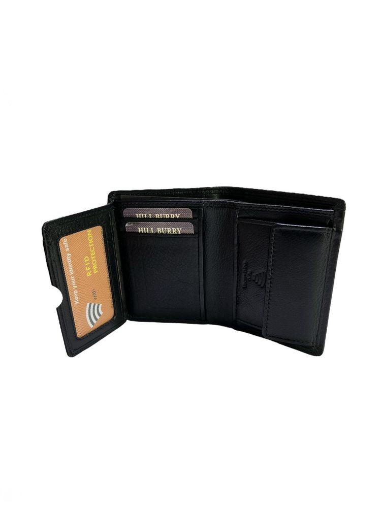 Hill Burry Genuine Leather Wallet — Black, view 2