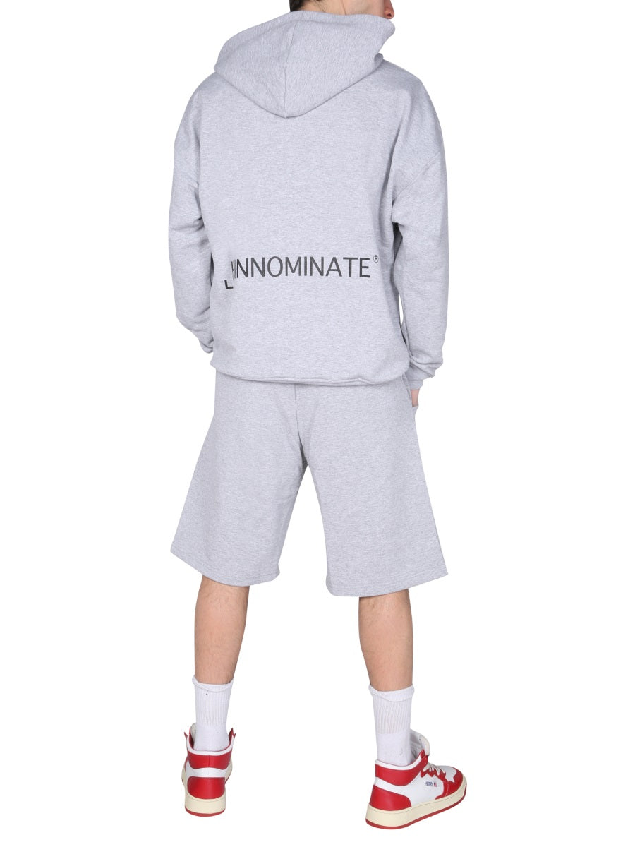 Hinnominate Logo Cotton Bermuda Shorts — Gray by Hinnominate