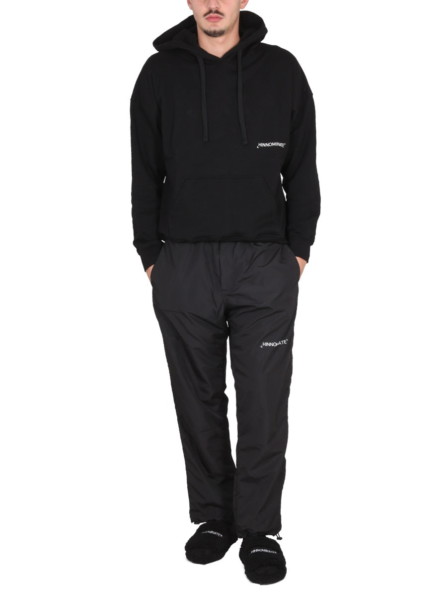 Hinnominate Logo-Embroidered Hoodie — Black by Hinnominate