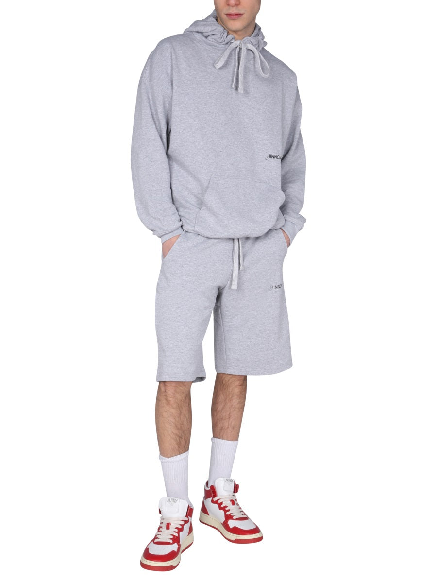 Hinnominate Logo Cotton Sweatshirt — Grey, view 3