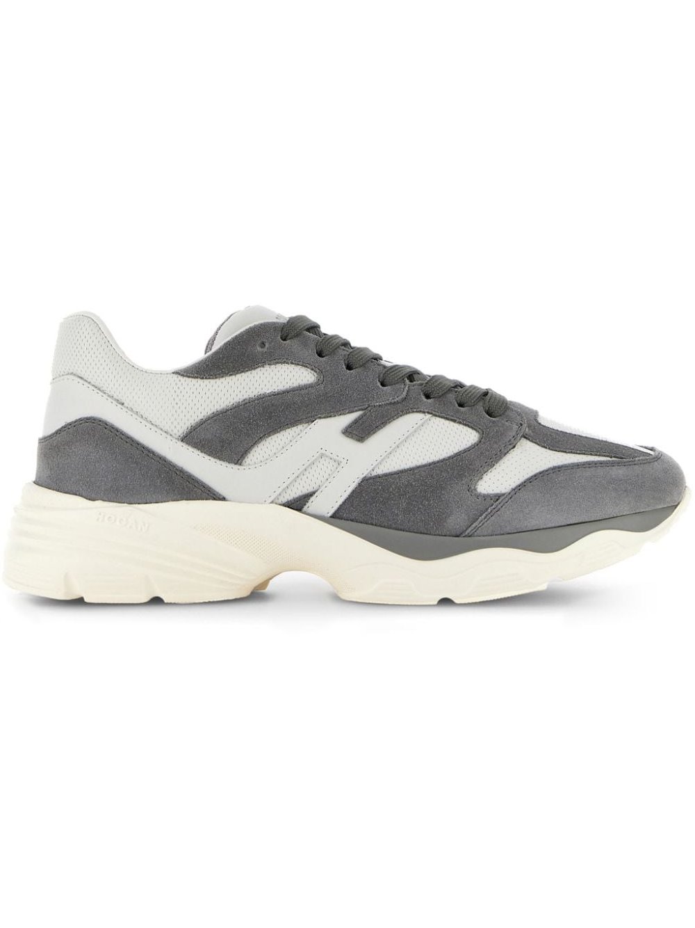 Hogan Pre Colour-Block Suede Sneaker — grey by Hogan Pre