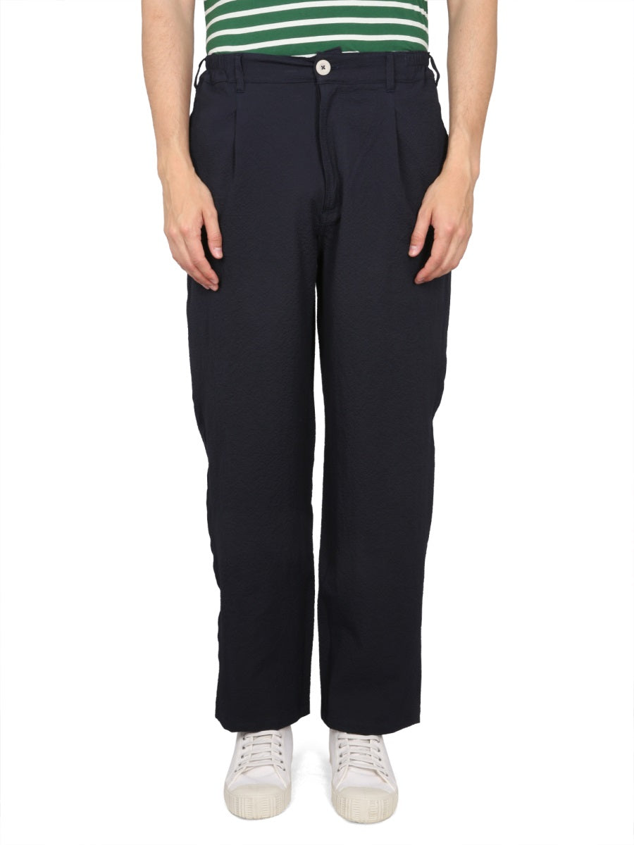 Howlin' Cotton-Blend Trousers — Blue by Howlin