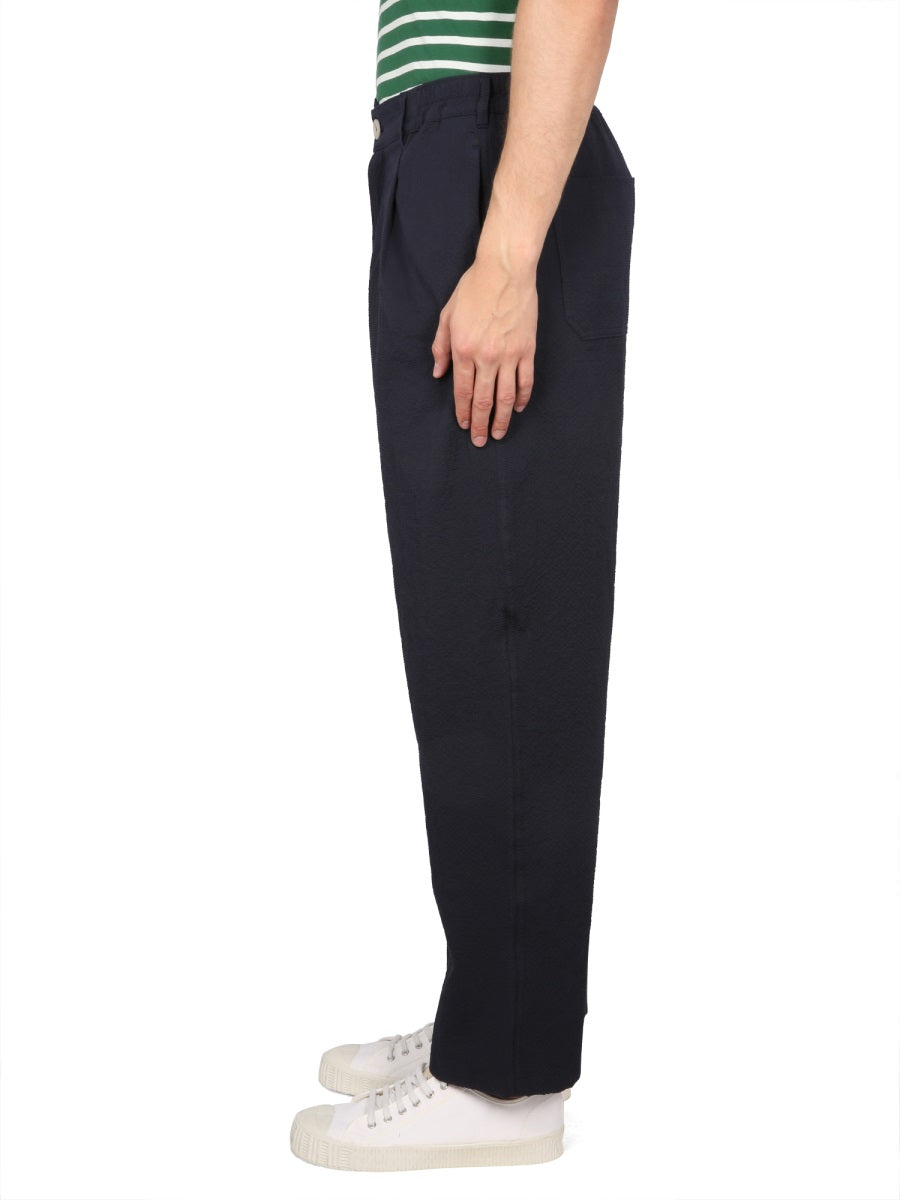 Howlin' Cotton-Blend Trousers — Blue, view 2
