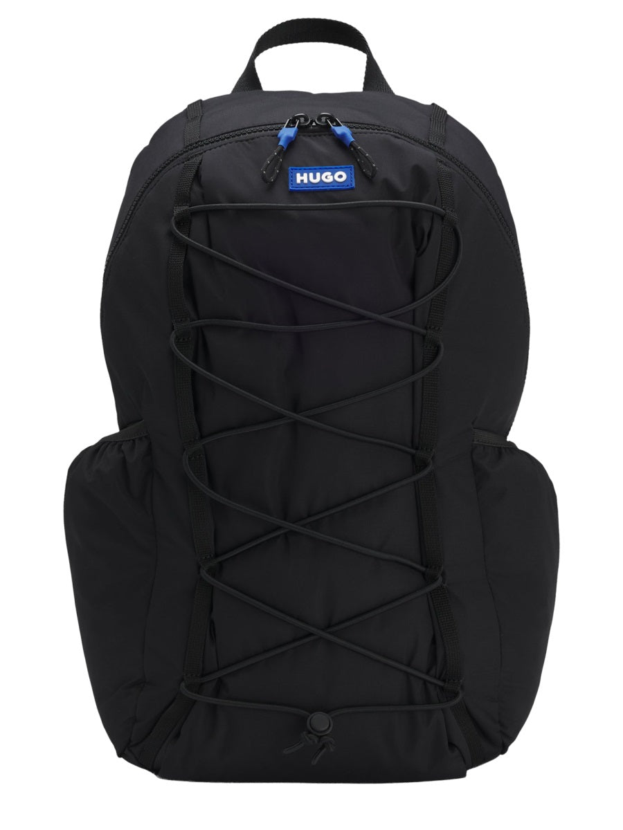 Hugo Recycled Polyester Backpack — Black, view 2