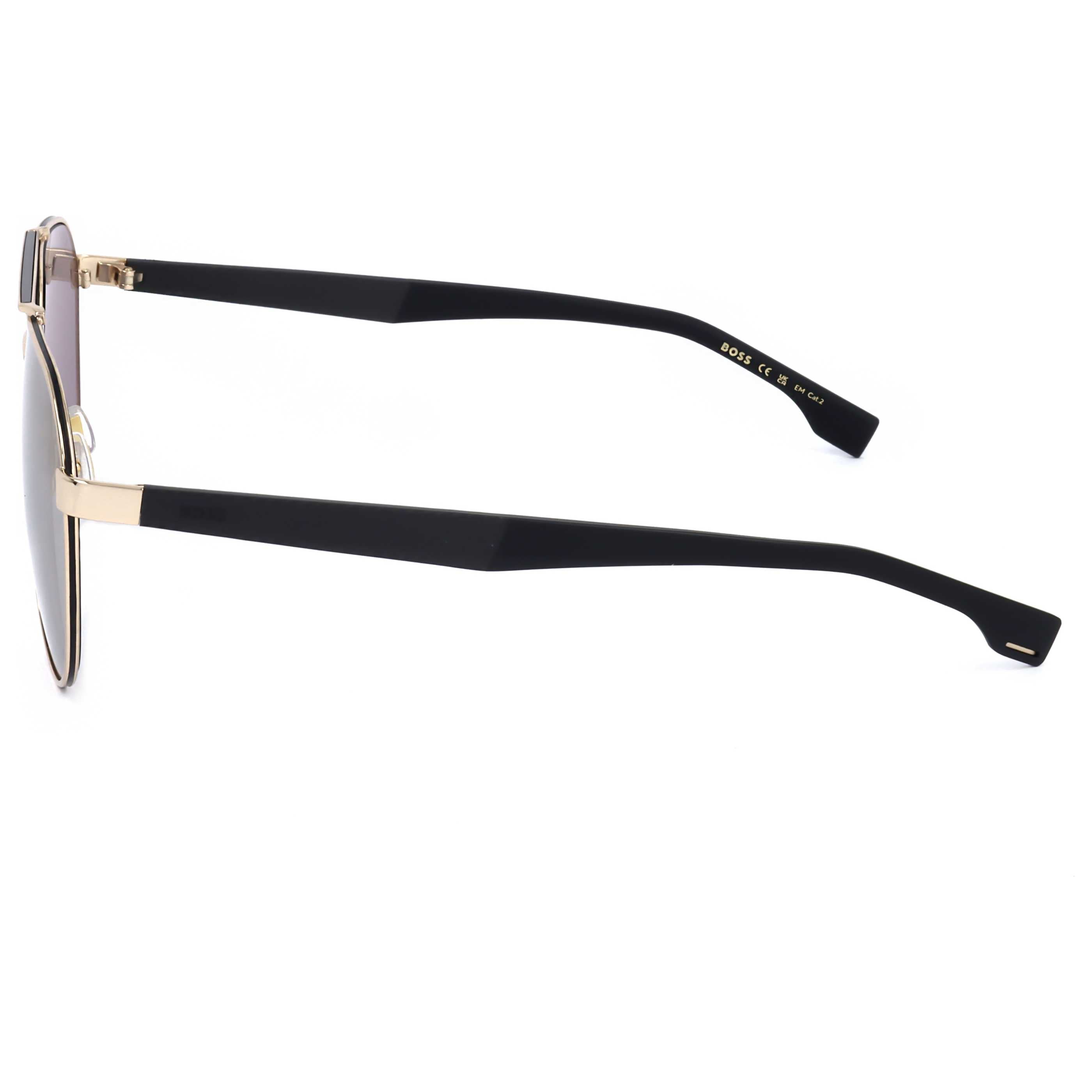 Hugo Boss BOSS1485SRHL60 Aviator Sunglasses — Gold, view 2