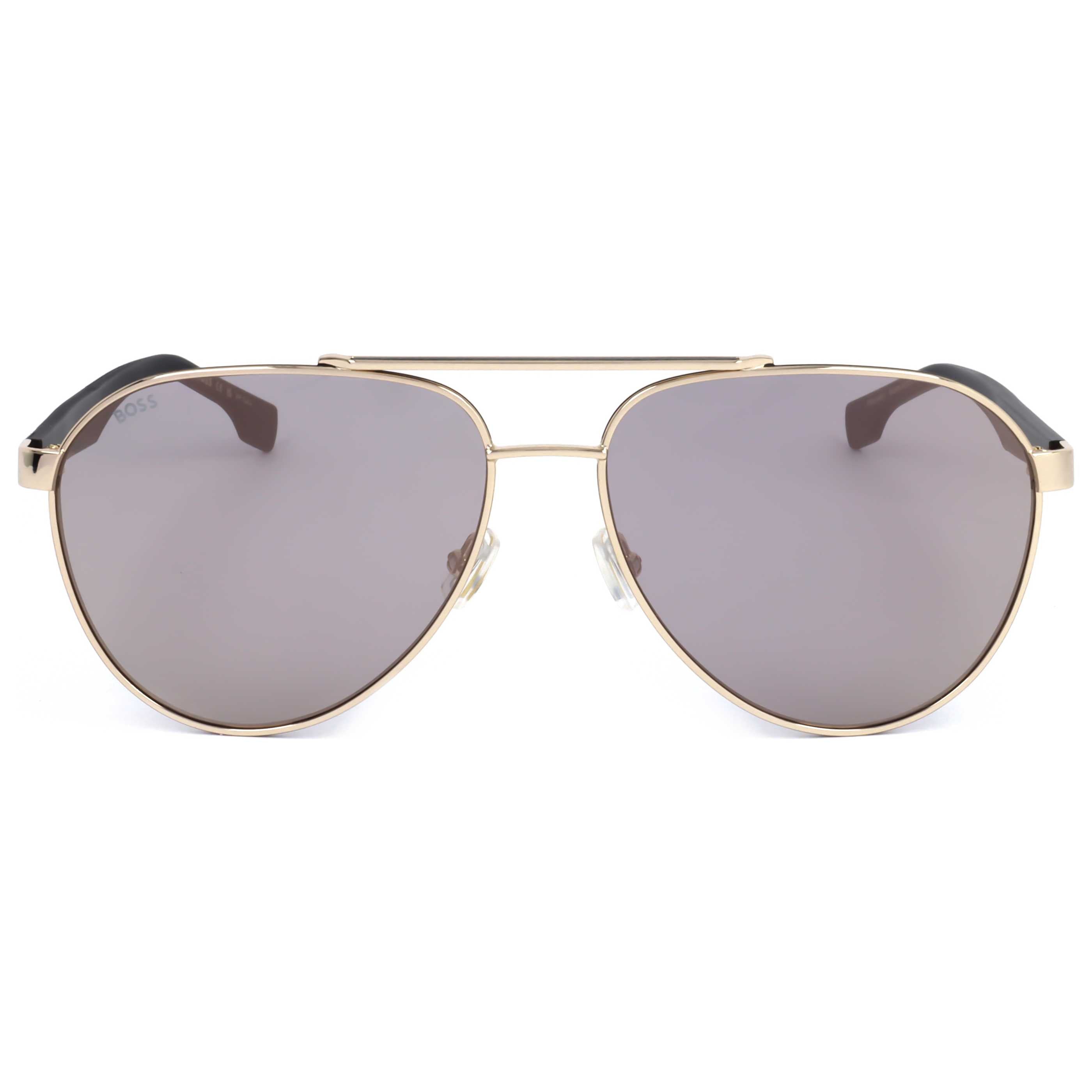 Hugo Boss BOSS1485SRHL60 Aviator Sunglasses — Gold, view 3