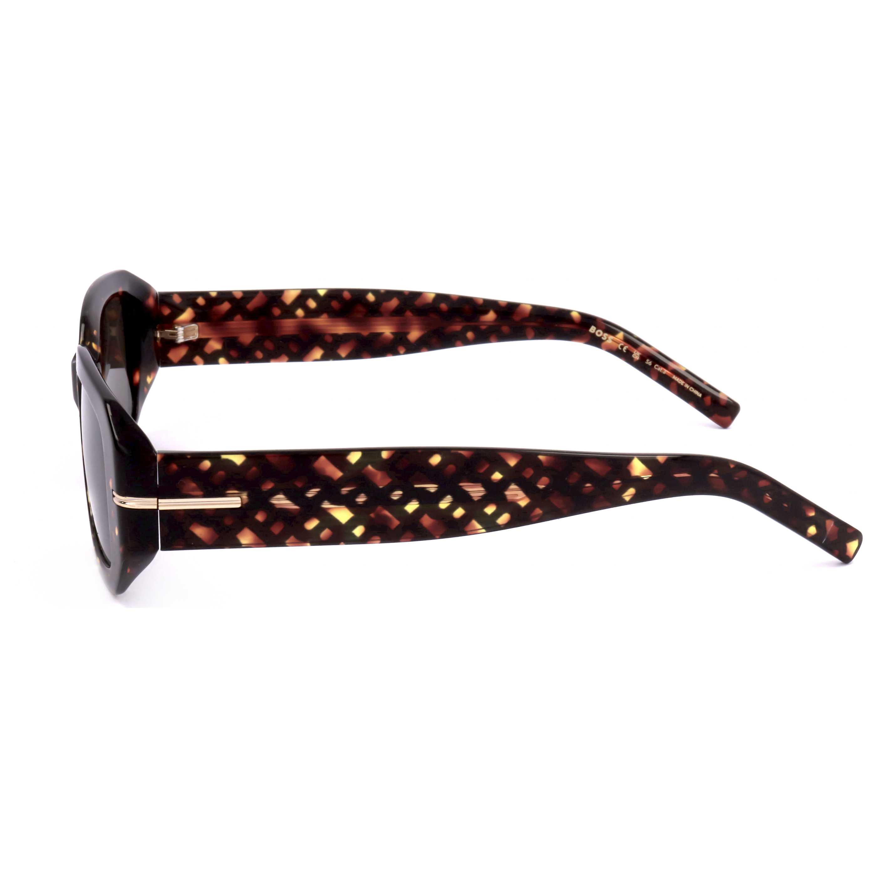 Hugo Boss BOSS1608S2VMIR Tortoiseshell Acetate Sunglasses — Brown, view 2