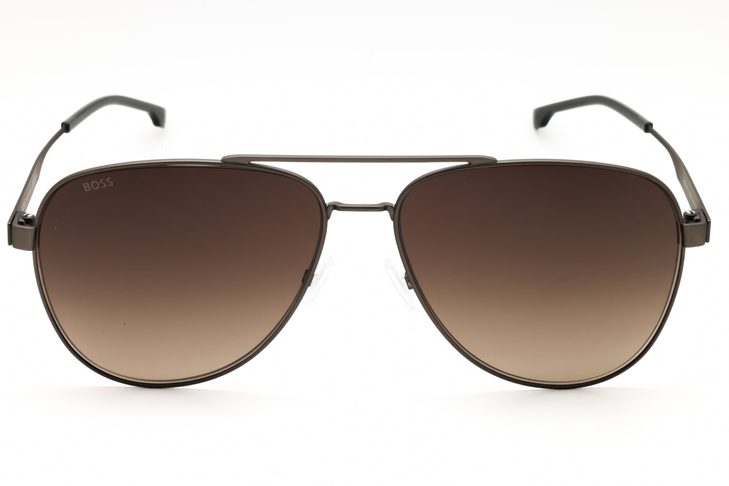 Hugo Boss BOSS1641S Aviator Metal Frame Sunglasses — Brown, view 2