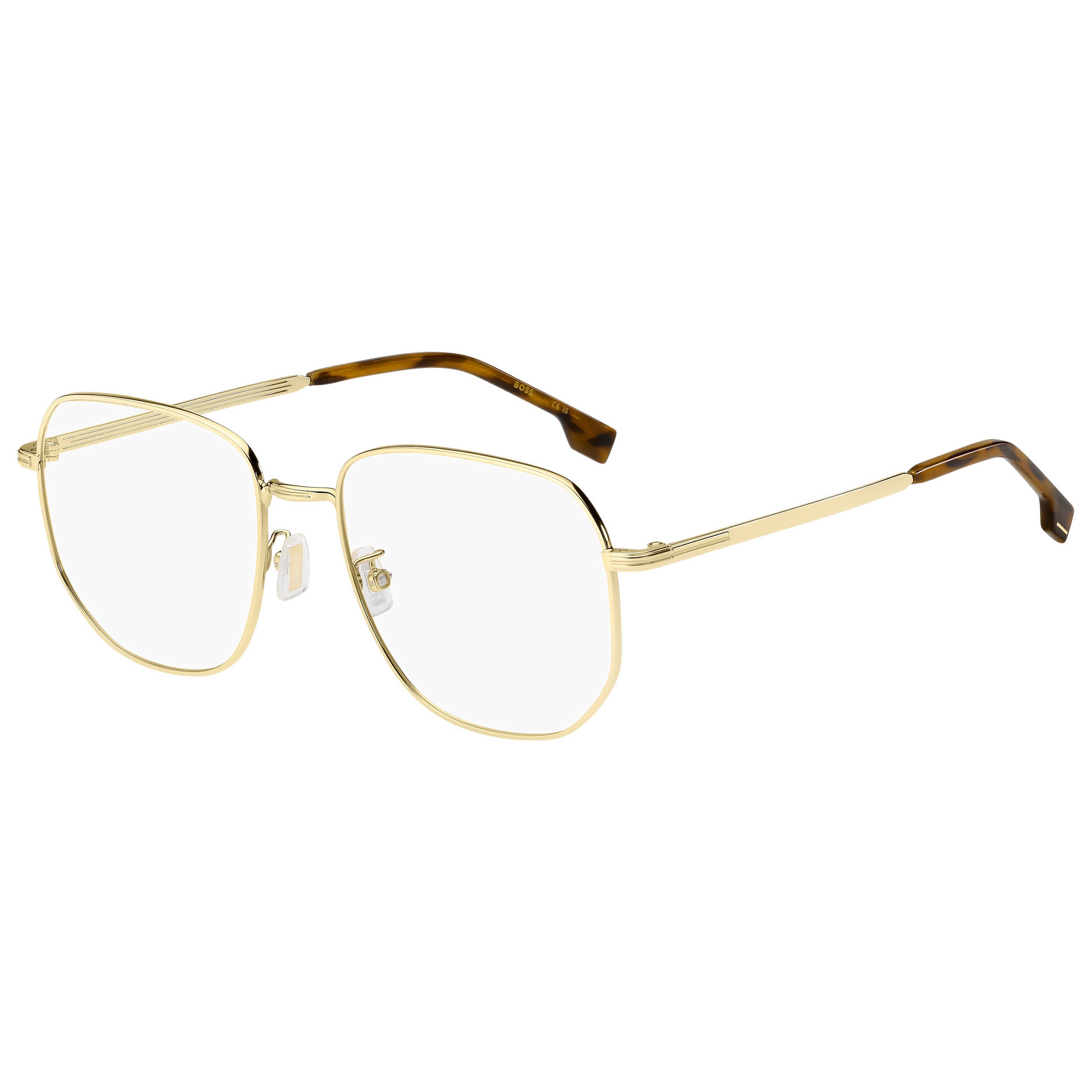 Hugo Boss BOSS1672FJ5G56 Gold-Tone Metal Frame Eyeglasses — Gold by Hugo Boss