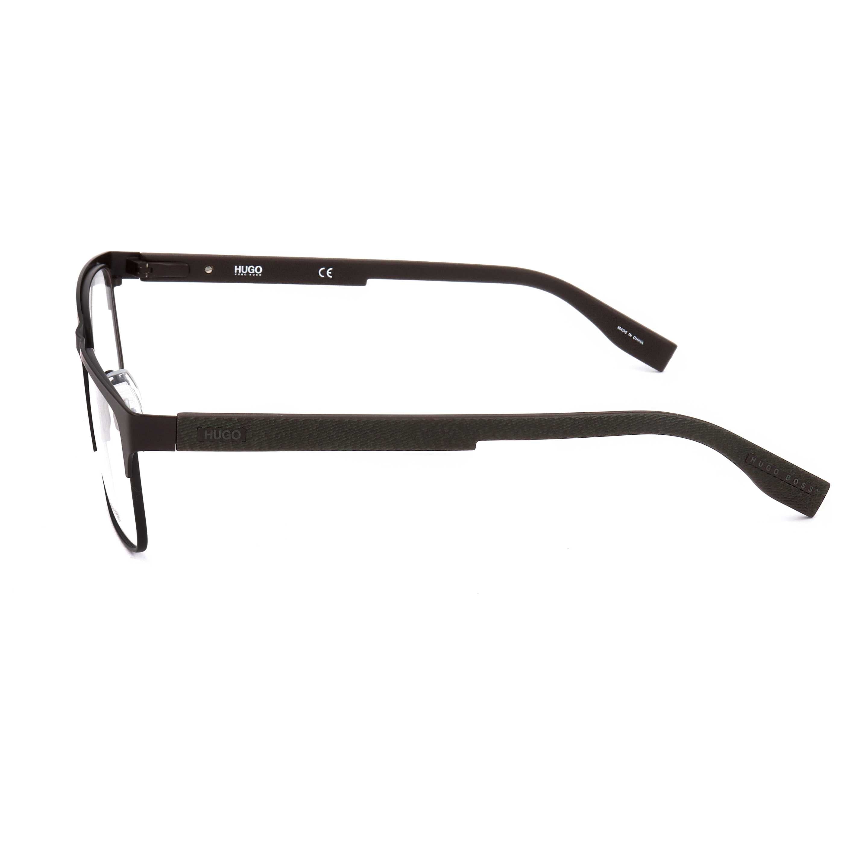 Hugo Boss HG02934IN56 Matte Brown Metal Eyeglasses — Brown, view 2